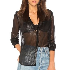 PAIGE- Everleigh Blouse Black Medium